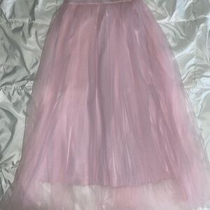 Autumn Cashmere brand - Elegant Pink Tulle Skirt